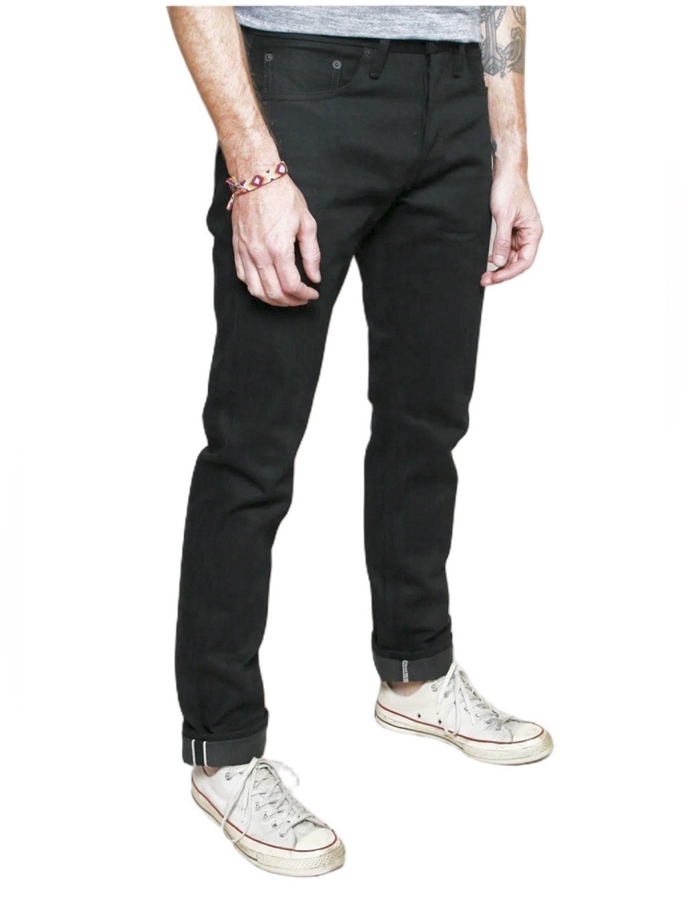 RGT Rogue Territory Stanton Slim Straight Selvedge Jeans Raw Denim Black Sz 30
